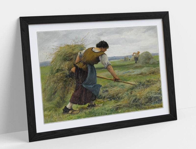 Framed Wall Art - Julien Dupre The Reapers Print | Handmade UK Wood Grain Frame
