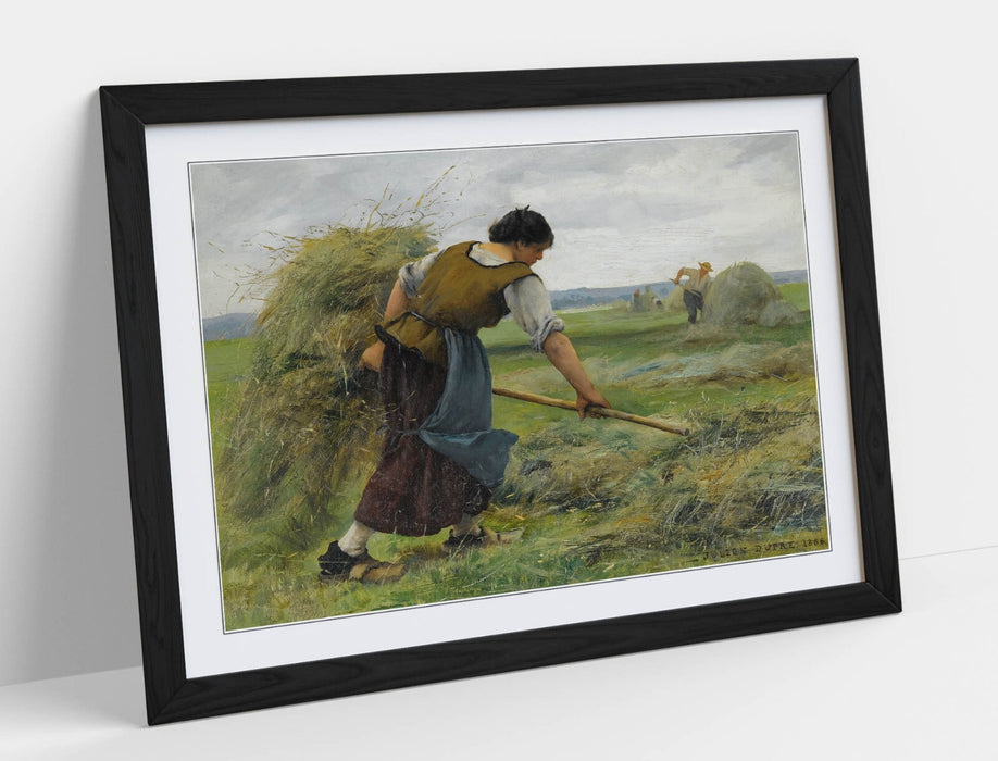 Framed Wall Art - Julien Dupre The Reapers Print | Handmade UK Wood Grain Frame