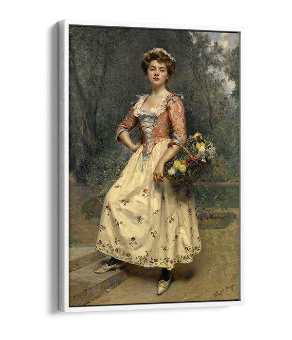 Canvas Wall Art - Raimundo Madrazo Spring Beauty Print | Float Effect Canvas