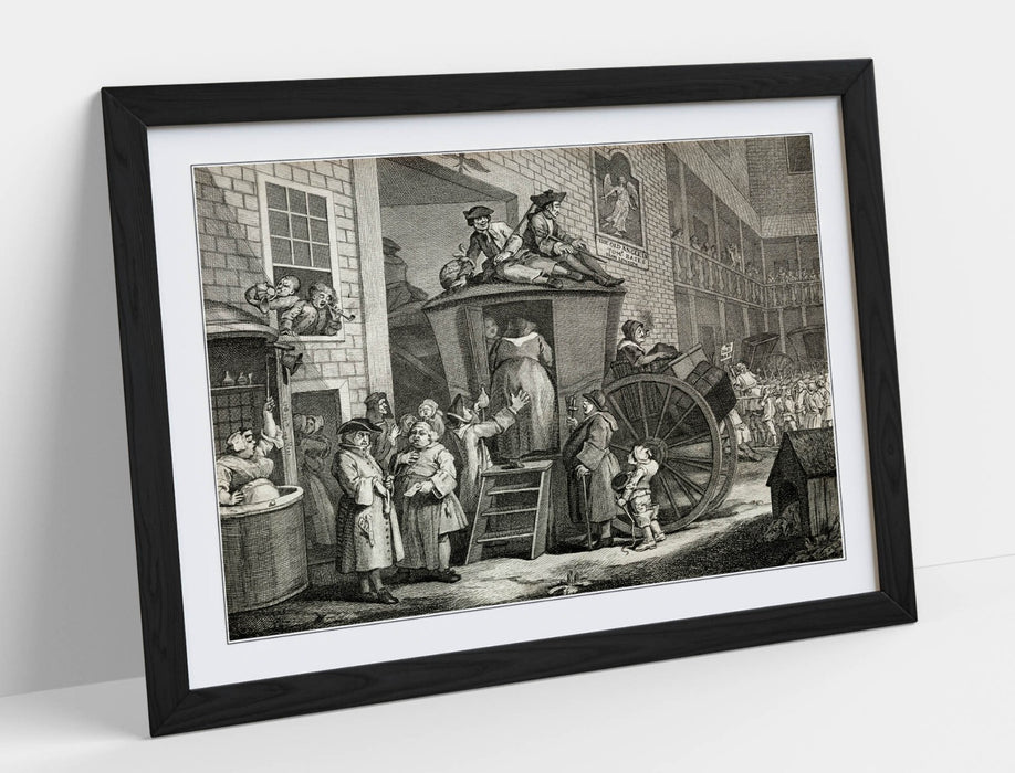 Framed Wall Art – William Hogarth Stage Coach Painting | Handmade UK Print