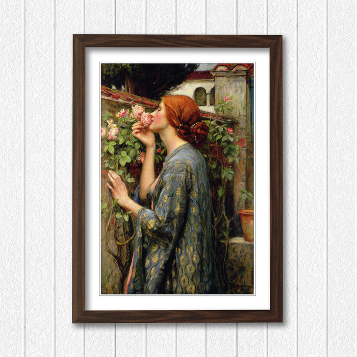 JOHN WILLIAM WATERHOUSE SOUL OF THE ROSE FRAMED ART POSTER PAINTING PRINT 4 SIZE