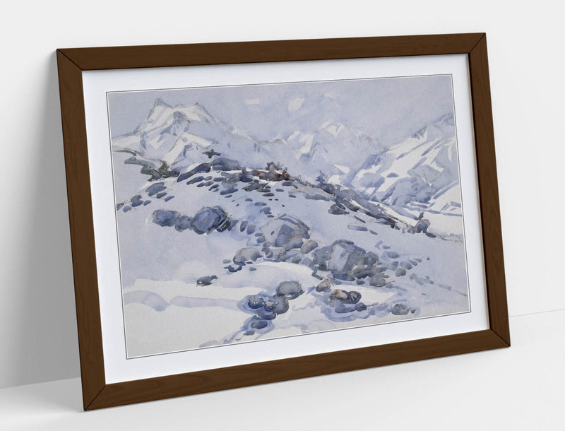 Framed Wall Art - Margaret Stoddart Ball Hut Artwork | Matte Paper Print, UK Made Wood Grain Frame