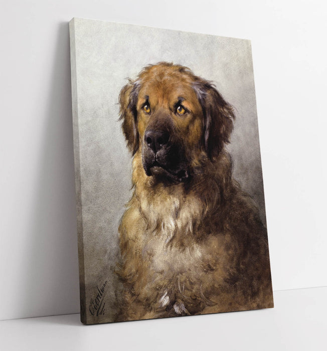 Leonberger Canvas Art - Handmade Premium Dog Canvas Print with Satin Finish