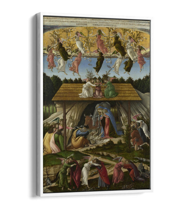 SANDRO BOTTICELLI, THE MYSTICAL NATIVITY -FLOAT EFFECT CANVAS WALL ART PRINT