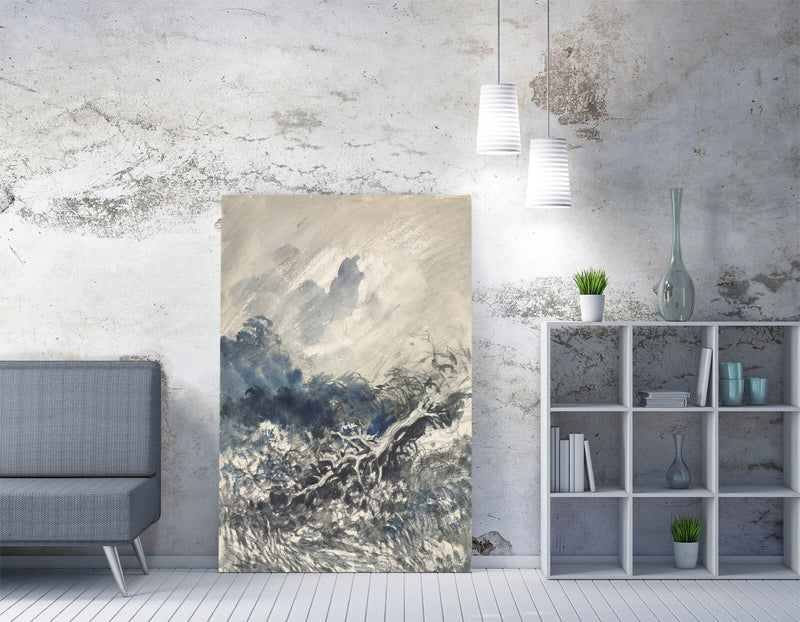 Canvas Wall Art – Charles Francois Daubigny Oak Tree Painting on Archival Grade Canvas