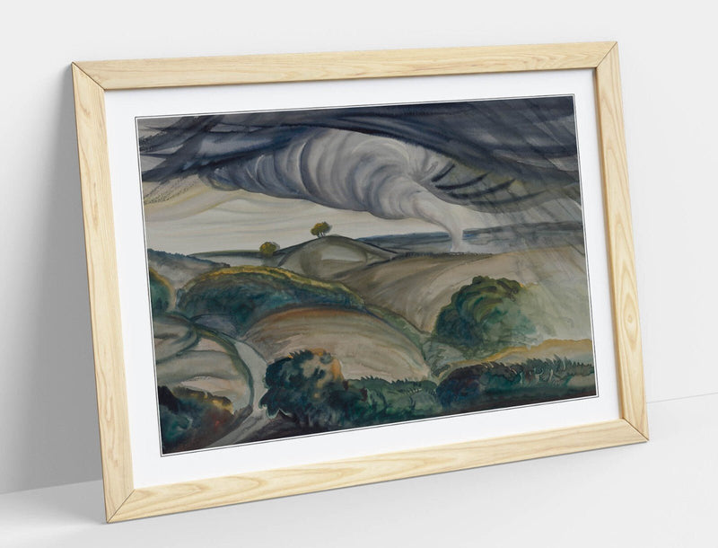 Framed Wall Art - Paul B Travis Tornado Painting Print | Handmade UK Decor