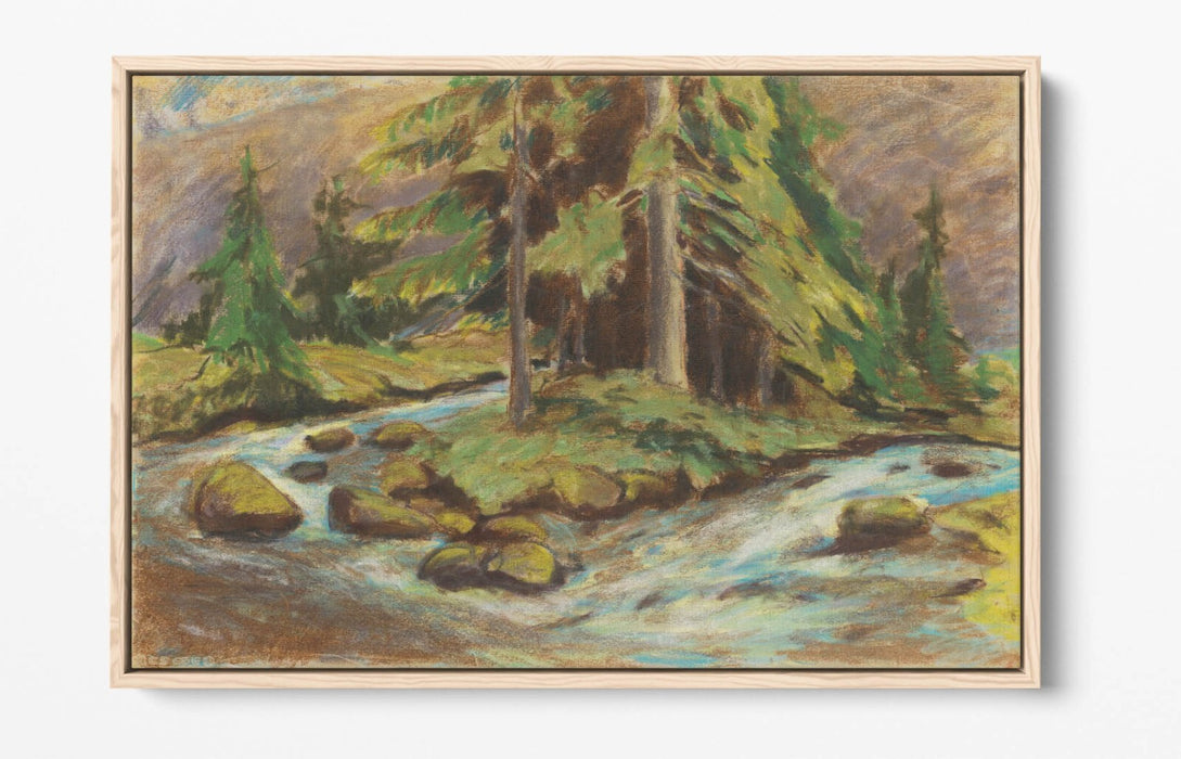 ZOLO PALUGYAY, DEMANOVSKY BROOK -FLOAT EFFECT CANVAS WALL ART PRINT