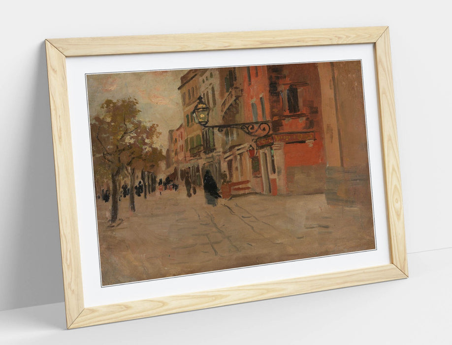 Framed Wall Art - Frits Thaulow Street In Venice Classic Poster Print UK