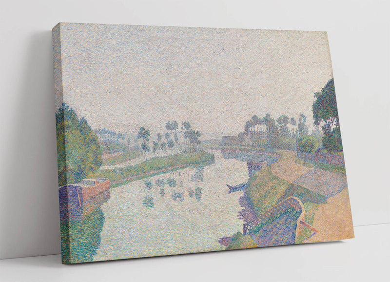 Canvas Wall Art - Louis Hayet Banks of the Oise Print | Handmade UK Canvas Art Decor