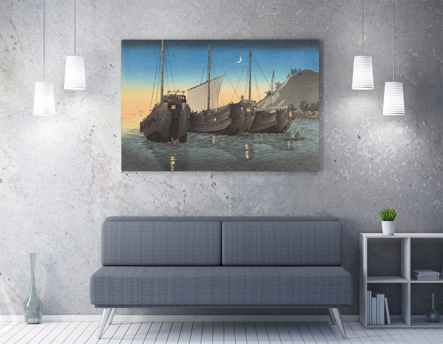 Canvas Wall Art Takahashi Hiroaki Japanese Bay Painting Ready To Hang