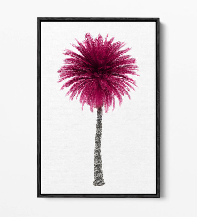 PINK PALM TREE -FLOAT EFFECT CANVAS WALL ART PIC PRINT-