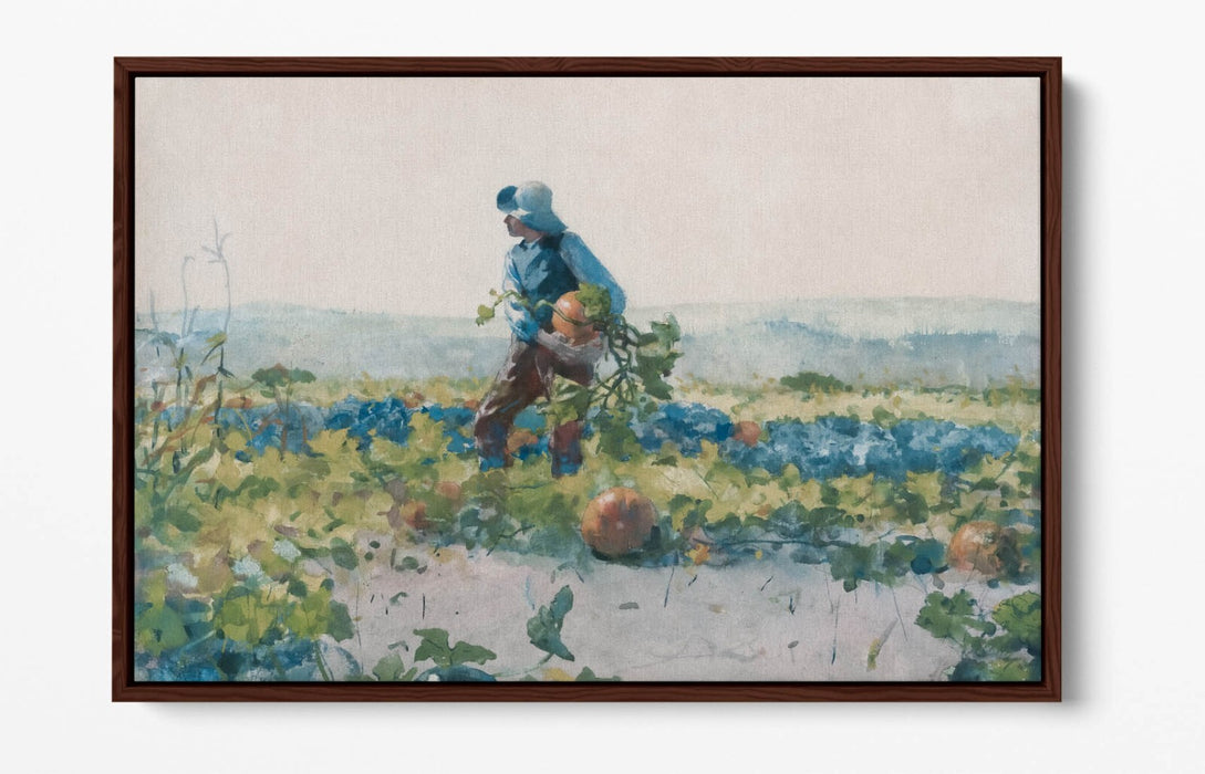 Canvas Wall Art Print - Winslow Homer For Farmer's Boy | Float Effect Canvas UK