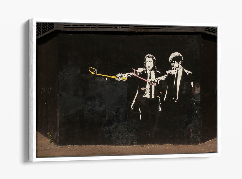 Canvas Wall Art – Pulp Fiction Print With Float Effect Graffiti Design