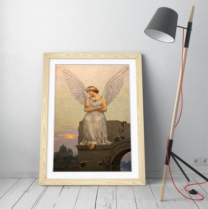 Framed Wall Art Featuring Alexandre Seon The Thought Painting – Matte Paper Print