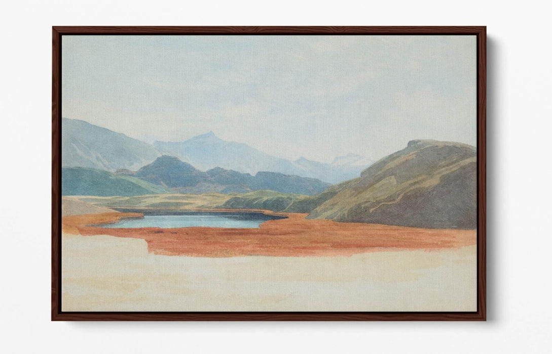 Canvas Wall Art - Lagoon Float Effect Canvas Art Print With Premium Frame