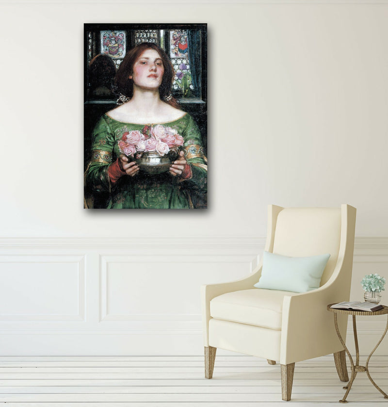 Canvas Wall Art – Handmade John W Waterhouse Print With Premium Varnish Finish