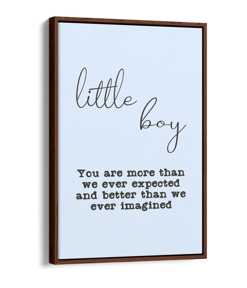 Nursery Canvas Wall Art - Baby Room Quote Art | Float Effect Canvas Print