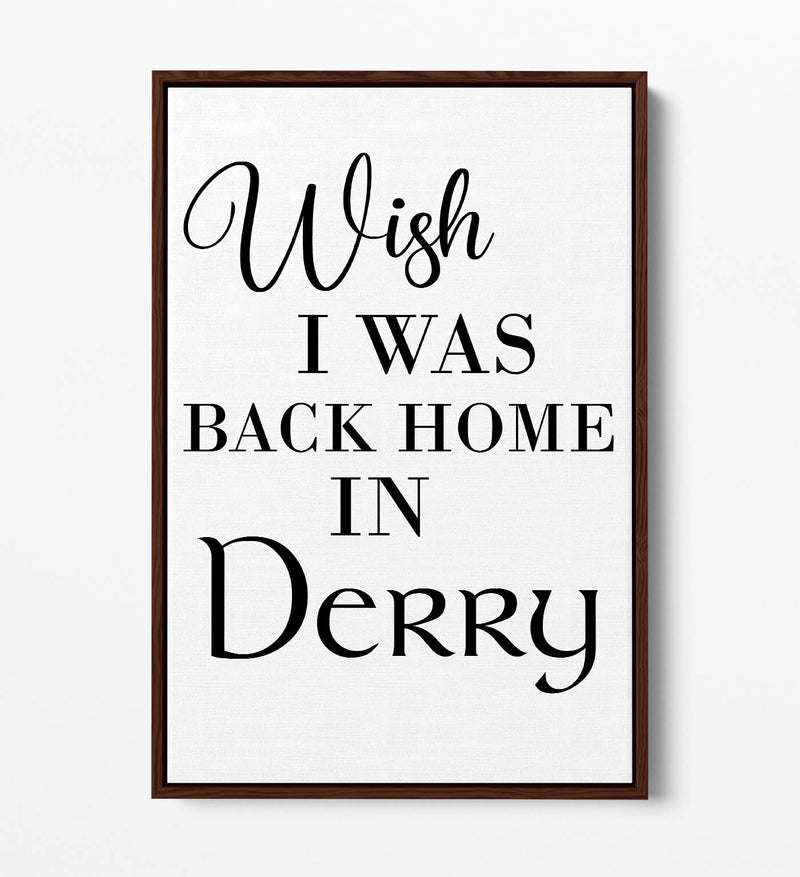 Canvas Art Print - Handmade UK Lyrics Quote Canvas With Float Effect Frame