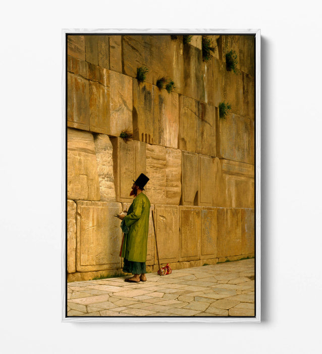 JEAN-LEON GEROME, THE WAILING WALL -FLOAT EFFECT CANVAS WALL ART PRINT