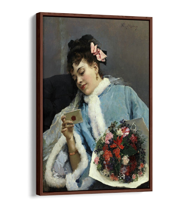 Float Effect Canvas Art – Raimundo Madrazo Love Letter Print, Ready to Hang