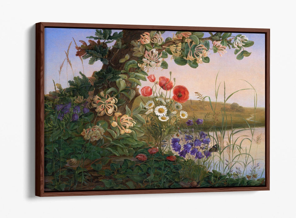 Float Effect Canvas Art – Handmade Flower Canvas Print With Premium Frame