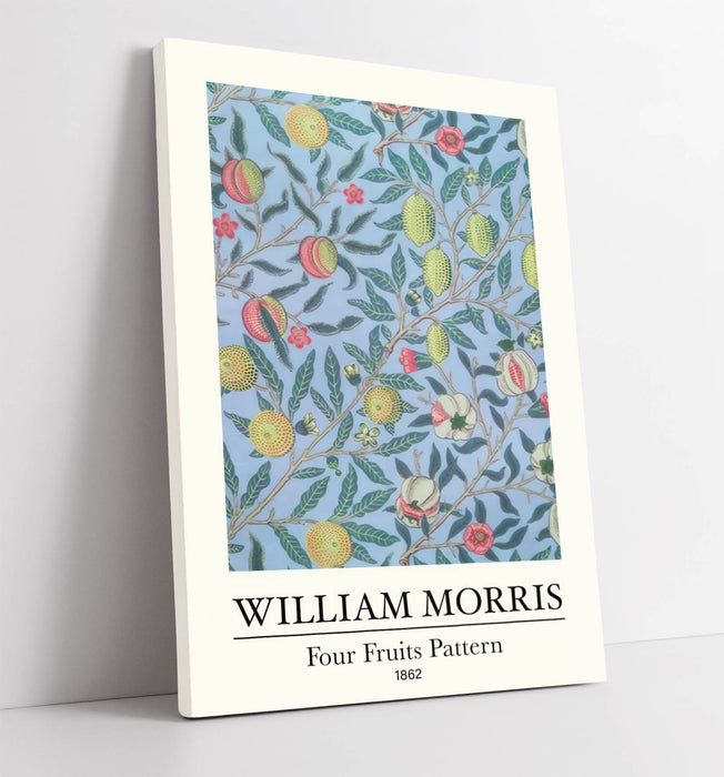 WILLIAM MORRIS 'FOUR FRUITS PATTERN' HOME DECOR CANVAS WALL ART PICTURE PRINT