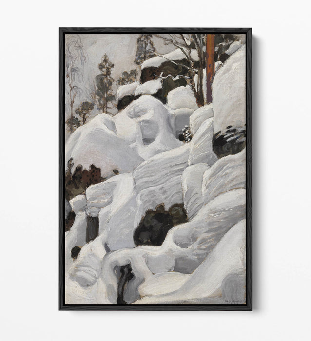 Float Effect Canvas Art – Askel Gallen-Kallela Lair Of The Lynx Print With Floating Frame