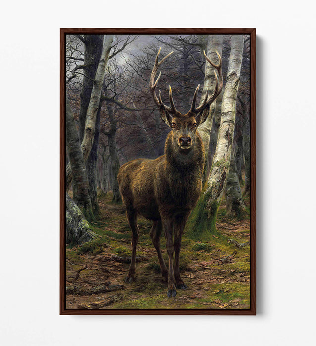 Float Effect Canvas Art - Rosa Bonheur King of The Forest Premium Wall Print