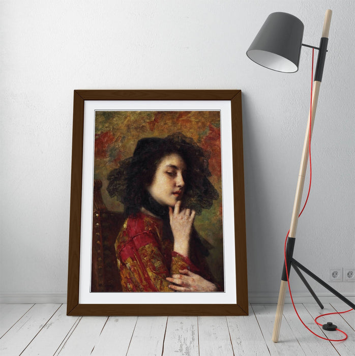 Framed Art Poster - Georgian Princess Portrait Wall Art Print | UK Made