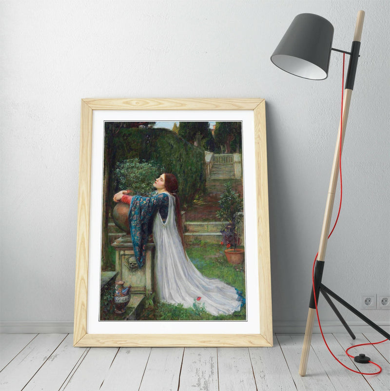 Framed Art Poster – Isabella And Basil Print With Woodgrain Frame Finish