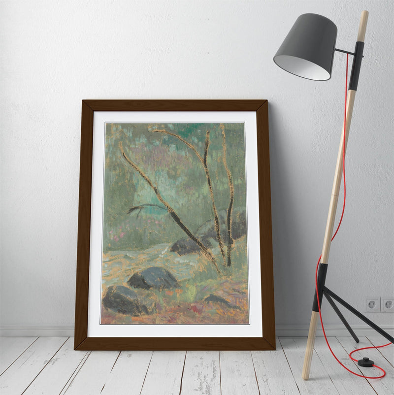 Framed Wall Art - Paul Serusier Huelgoat Painting, Handmade UK Frame, Matte Poster