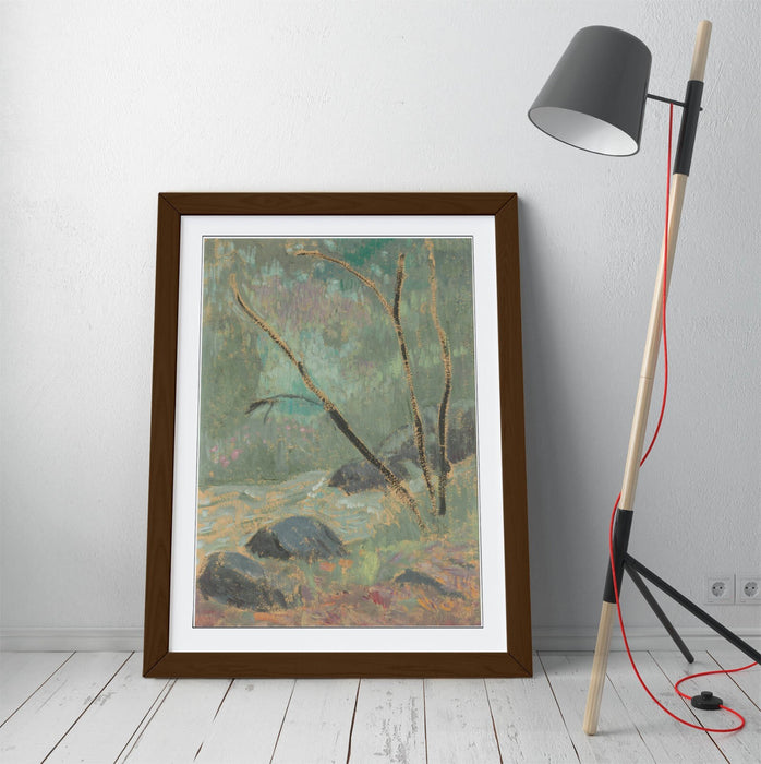 Framed Wall Art - Paul Serusier Huelgoat Painting, Handmade UK Frame, Matte Poster