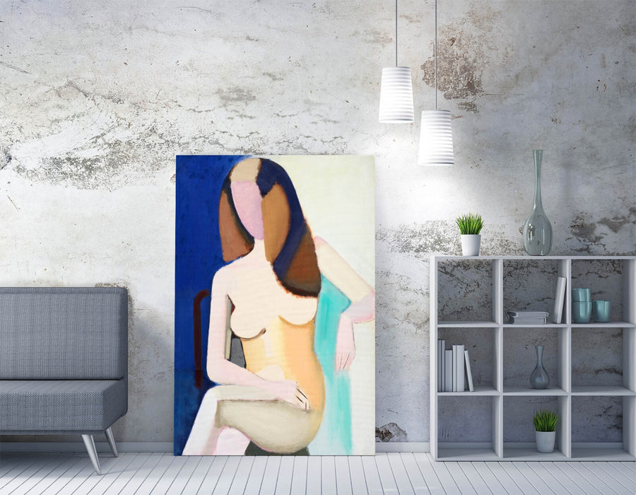 Canvas Wall Art – Vilhelm Lundstrom Seated Female Painting on Premium Canvas Print