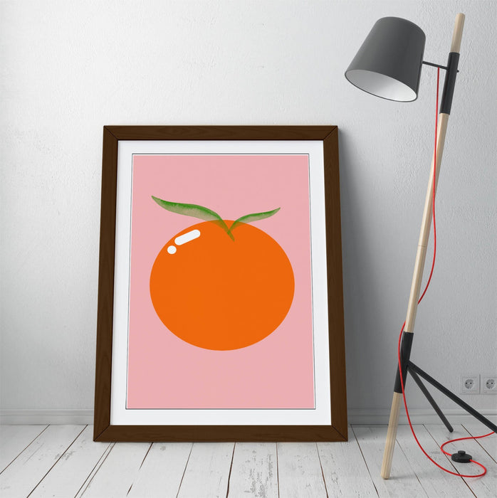 ORANGE FRUIT TRENDY MINIMALIST DECOR -FRAMED WALL ART PICTURE PRINT ARTWORK
