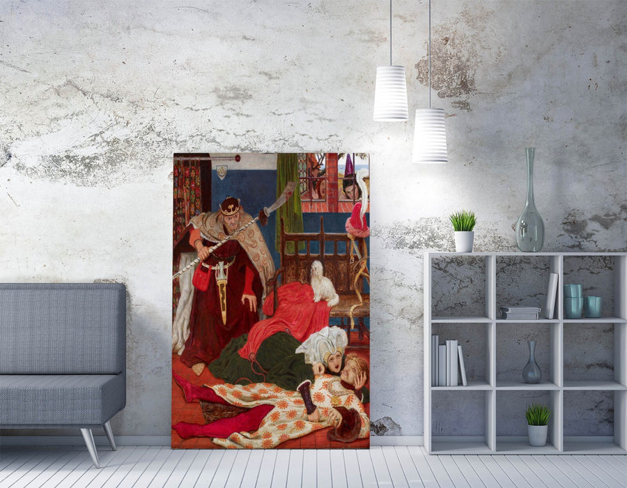 Canvas Wall Art – Ford Madox Brown Death of Sir Tristram Premium Print