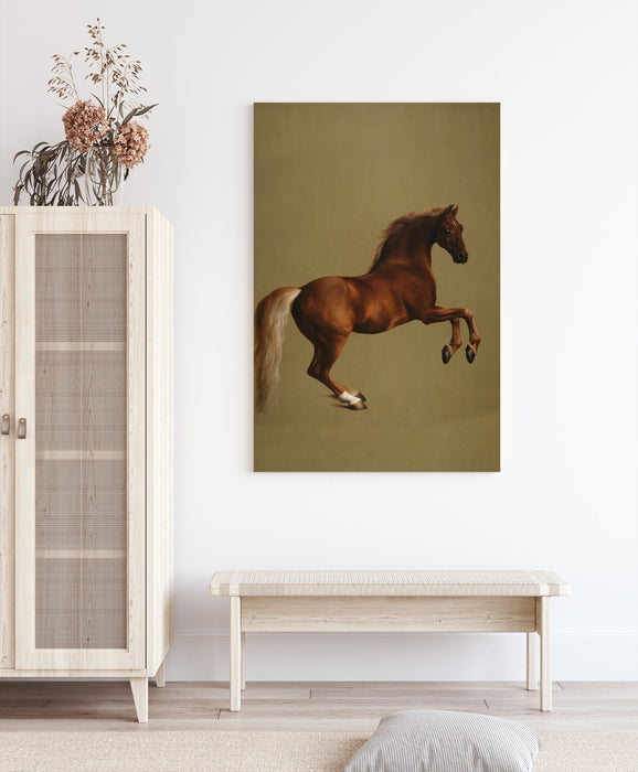 Canvas Wall Art – Horse Racing Art Whistlejacket Painting by George Stubbs