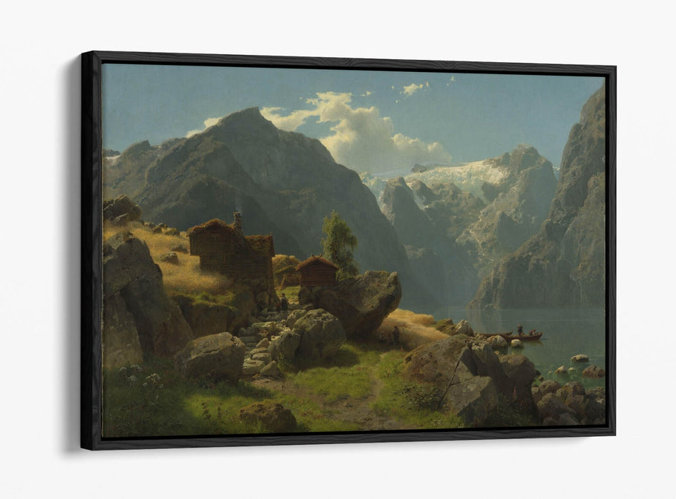 Canvas Wall Art – Hans Gude Balestrand Float Effect Canvas Art Print 30mm Deep Frame