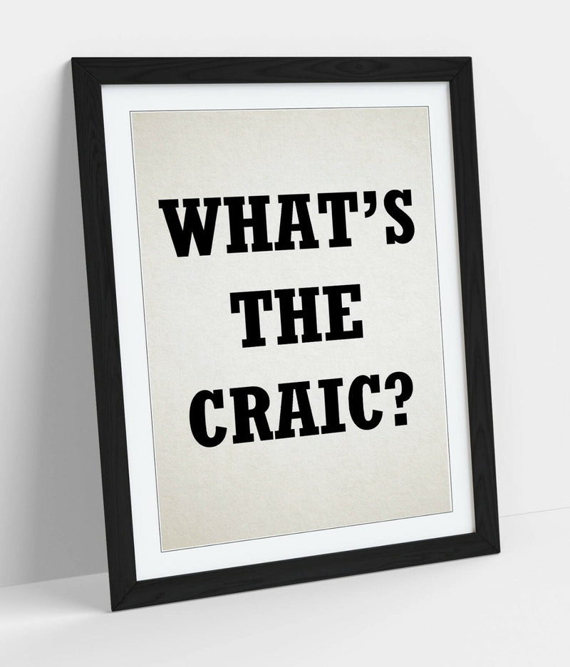 Framed Wall Art - Derry Girls Irish Slang Print With Natural Wood Frame