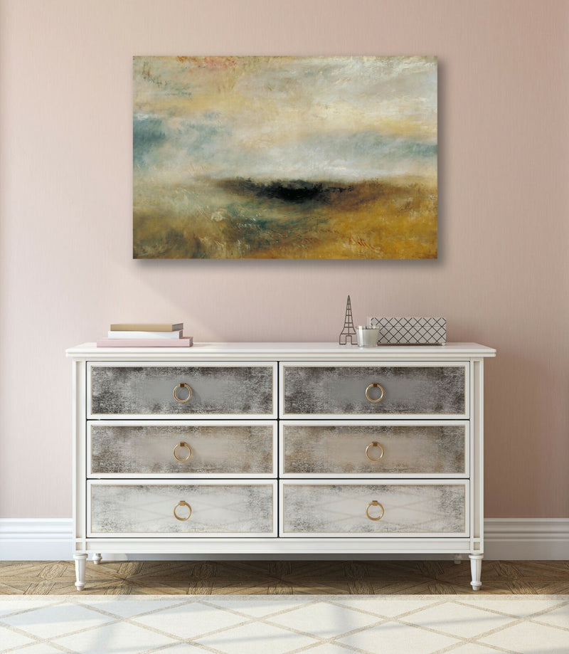Canvas Wall Art – J M W Turner Seascape Storm | Premium Varnish Finish