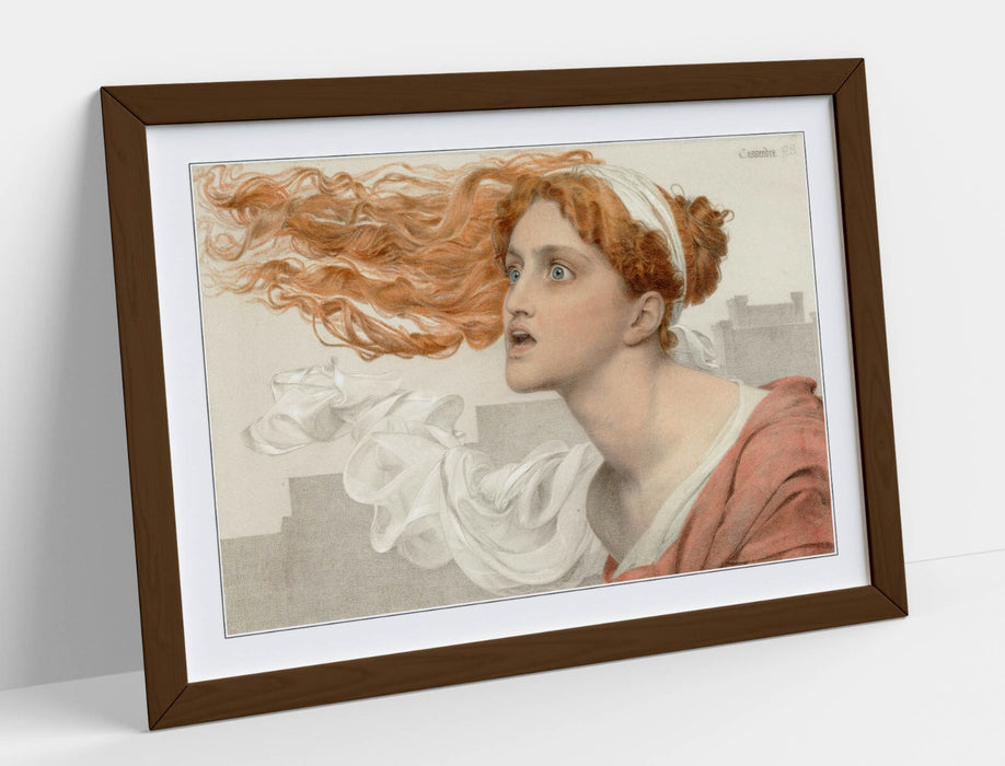 Framed Wall Art Featuring Frederick Sandys Print - Handmade UK Frame, Ready To Hang