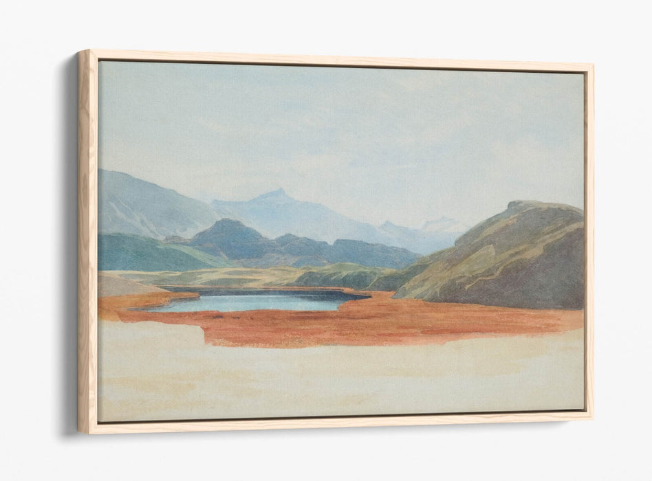 Canvas Wall Art - Lagoon Float Effect Canvas Art Print With Premium Frame