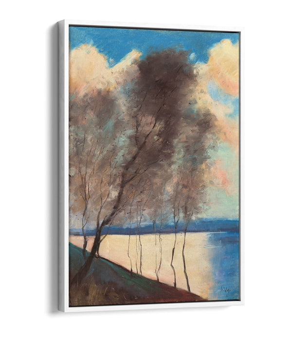 LESSER URY, TREE RIVER LANDSCAPE -FLOAT EFFECT CANVAS WALL ART PICTURE PRINT