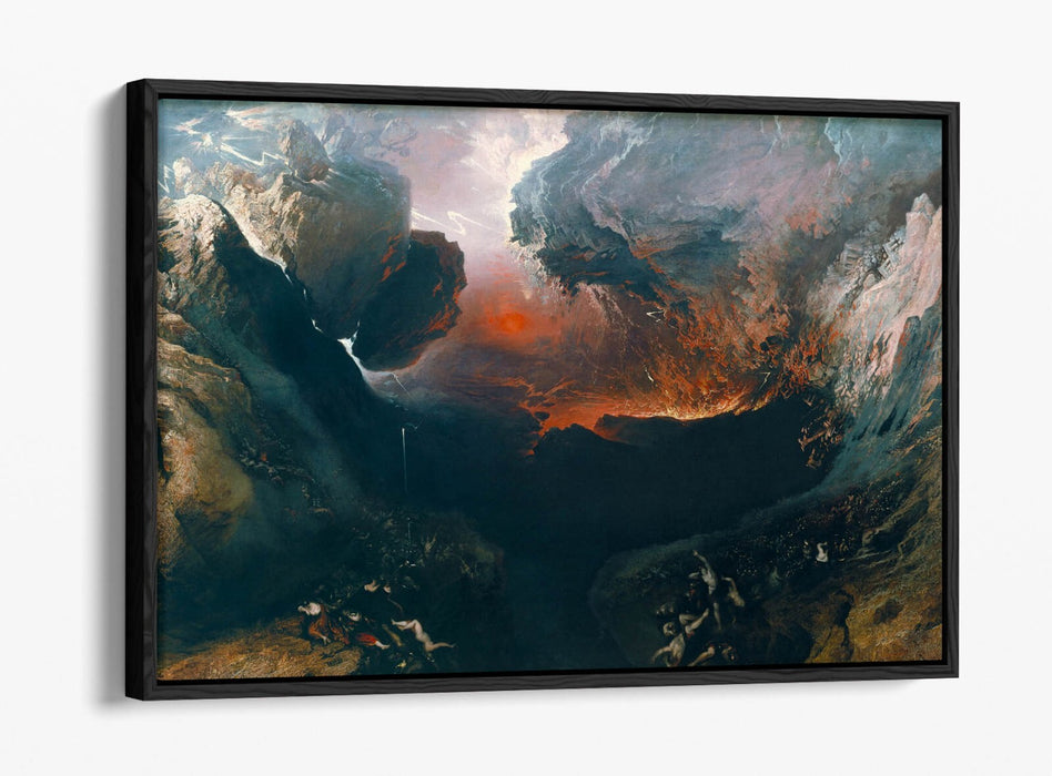 Float Effect Canvas Art – John Martin The Great Day Of His Wrath Gallery Style Print