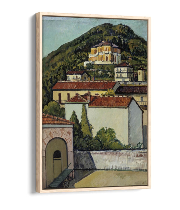 Float Effect Canvas Art - Pietro Marussig Ligurian Landscape Print | Premium Frame