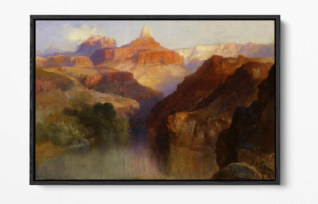 THOMAS MORAN, ZOROASTER PEAK -FLOAT EFFECT CANVAS WALL ART PIC PRINT