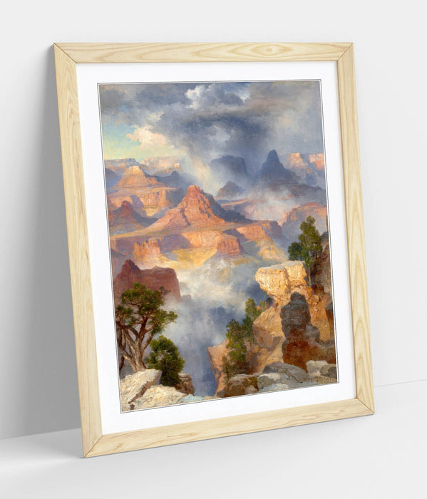 Grand Canyon Framed Art – Thomas Moran Painting | Handmade UK Frame, Matte Paper Print