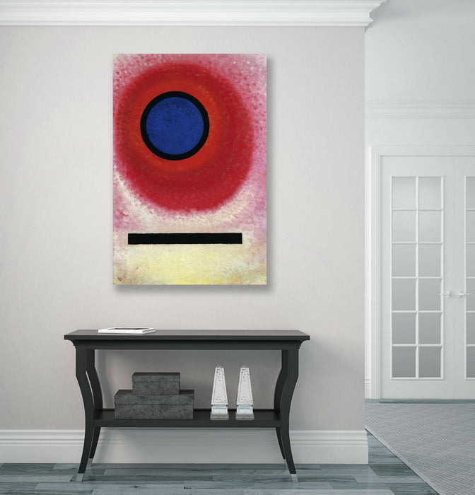 Canvas Wall Art Print - Wassily Kandinsky Blue Circle II Abstract Painting on Archival Grade Canvas