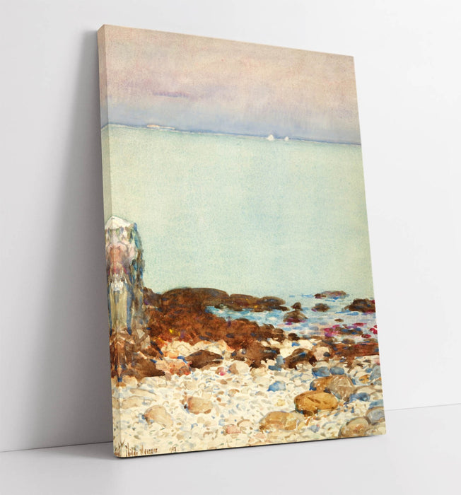 Canvas Wall Art – Childe Hassam Low Tide Isle of Shoals Print on Archival Grade Canvas