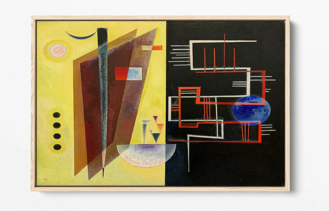 Canvas Wall Art – Wassily Kandinsky Inner Alliance Float Effect Print on 30mm Deep Frame