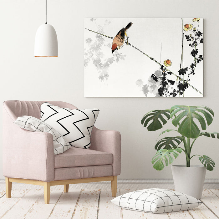 Japanese Swallow Canvas Art – Premium Framed Wall Print | 30mm Deep Frame